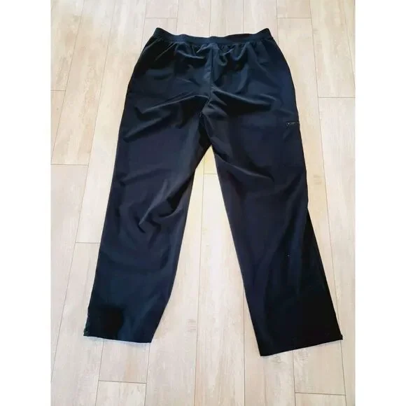 Zenergy by Chico's 2R Women's Black Pants (US L) Pockets Stretch Jogger Athletic - Picture 3 of 7